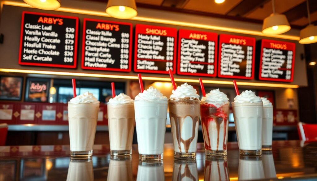 arby's milkshake prices